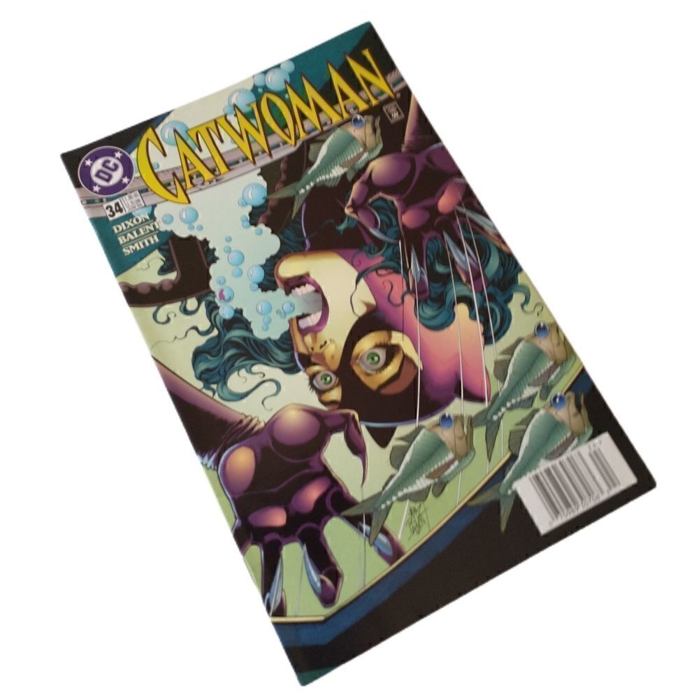 CATWOMAN THE RAZORS EDGE June VTG 1996 DC Comics Book Batman Hellbound Dixon